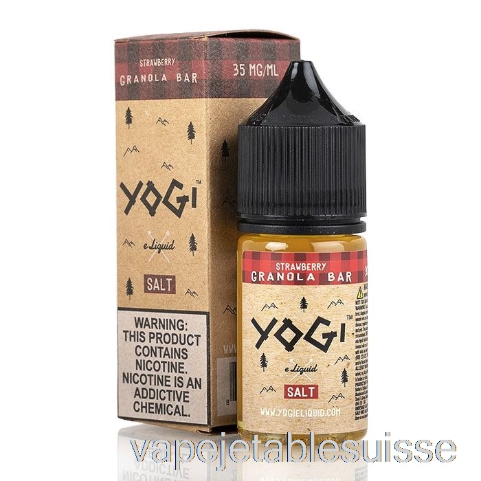 Vape Suisse Barre Granola Fraise - E-liquide Sels De Yogi - 30ml 50mg